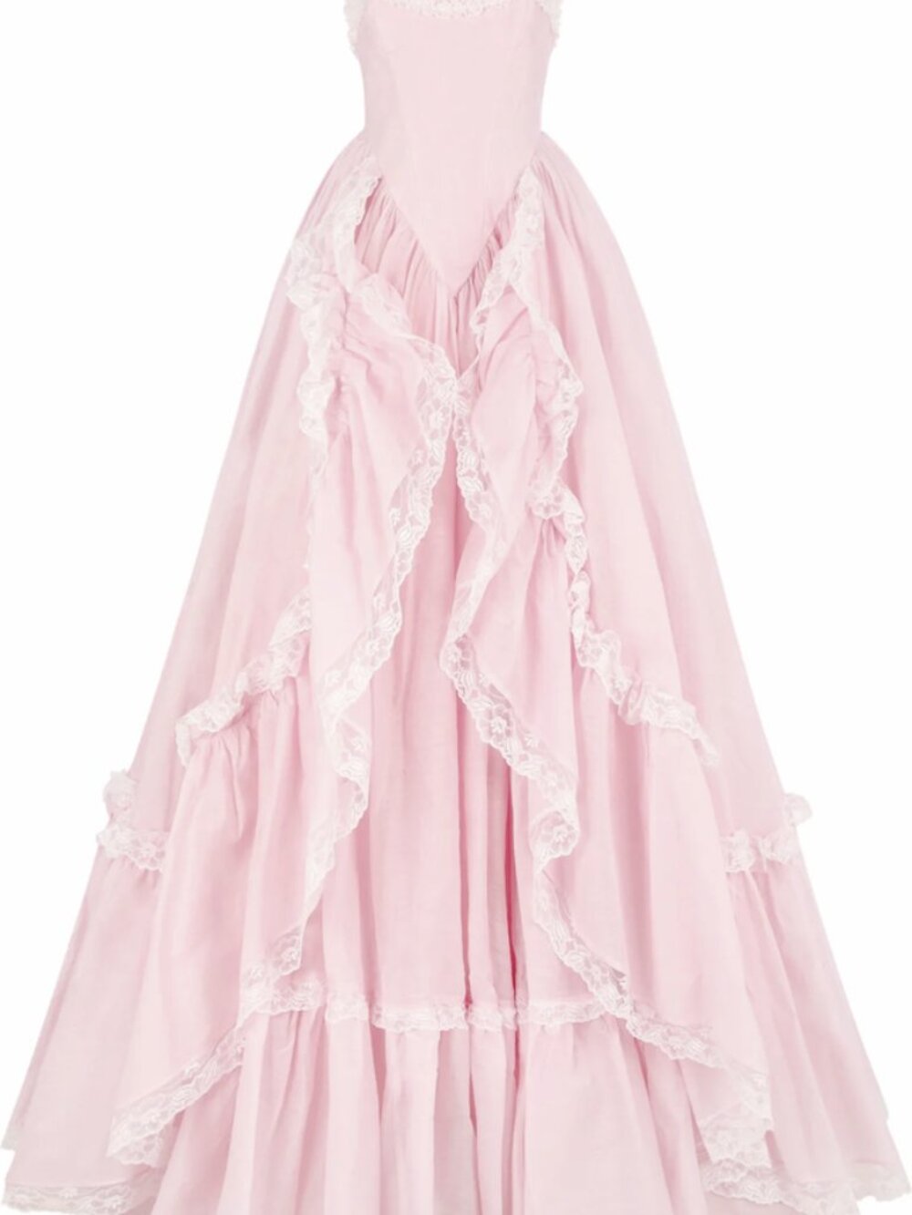 Selkie Pink Cotton Ballgown - Tender Touch Woodland Gown - Picture 2 of 3